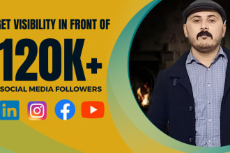 promote your business or content to over 200k linkedin and instagram followers