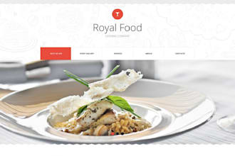 build a classy restaurant website or catering website