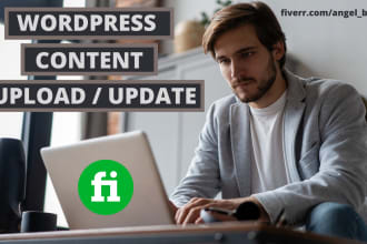 be your wordpress content VA upload blog post, post article, data research
