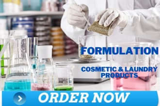 develop formulation for cosmetics and laundry products