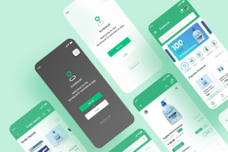 do mobile app development, UI design for android and IOS using flutter