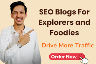 write SEO friendly travel or food blogs