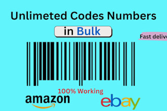 genrate barcode for ebay,amazon,etsy,shopify products