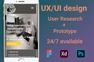 do website design and ui ux landing page design for you