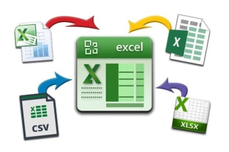 combine, convert, merge or import data files to excel