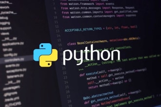 any python programming task and design your algorithms