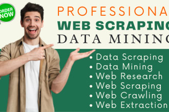 do web crawling, be your web scraper, collect any  niche based data