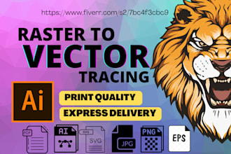 redraw and vectories artwork or logo for products