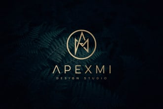 design modern minimalist luxury business logo for startup