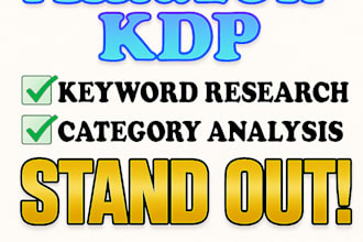 do amazon KDP keywords, niche research, market competitors for your kindle book