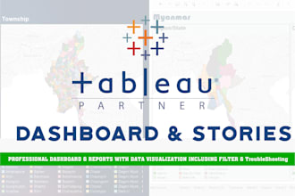 create advance tableau dashboard, reports, data analysis, charts
