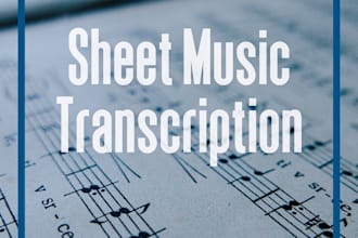 transcribe any song or audio into sheet music