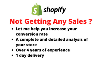 review your shopify store and improve your conversion rate