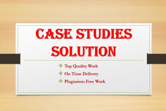 do quality case study analysis and article review for you