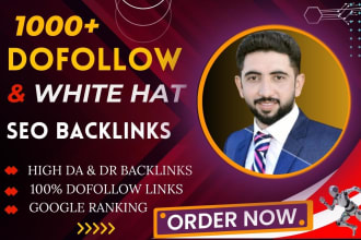build high quality 1000 dofollow seo backlinks for google top ranking
