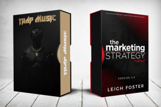 design 3d product box mockup, software box mockup, box shot, digital product box