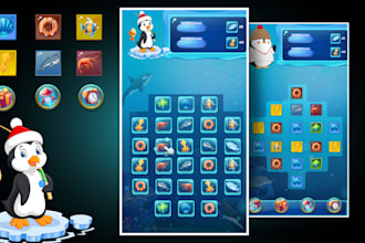 design stunning 2d game graphics and game UI