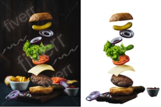 remove background up to 10 images and add watermark