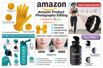 do amazon product photography editing, product infographic