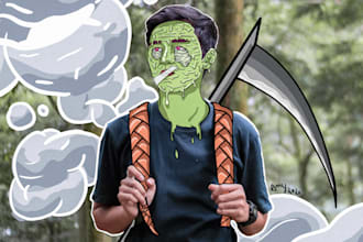 turn your photos into captivating grime art portraits