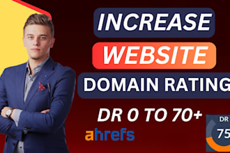 increase ahrefs domain rating 0 to 70 plus ahrefs DR