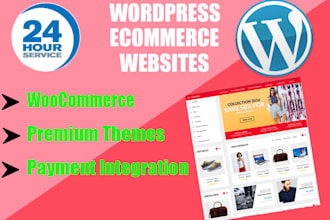 develop ecommerce and woo commerce  website with SEO