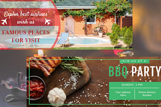 design website banner and static banner