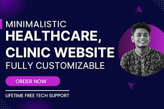 build health care and wellness website with elementor pro