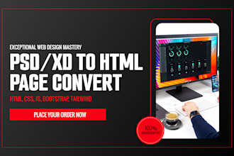 create HTML from image, figma, xd, PDF with perfect responsive