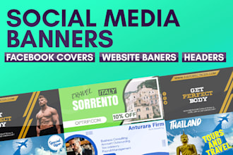 design facebook cover and social media banner
