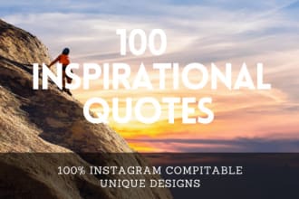 design 50 motivational and inspirational quotes for instagram