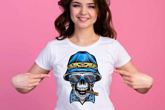 design bespoke doodle illustration for t shirt