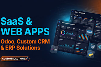 develop your saas, web app, custom crm, and odoo solutions