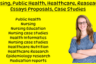write nursing and healthcare articles, case studies and blog posts