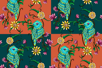 create artistic seamless pattern for you