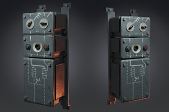 draw 3d props, objects , game assets