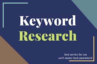 do profitable seo keyword research for your business