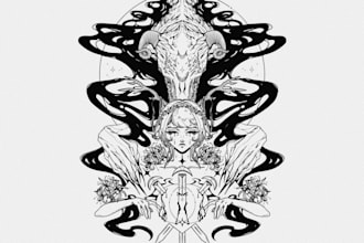 develop custom tattoo design, sketch