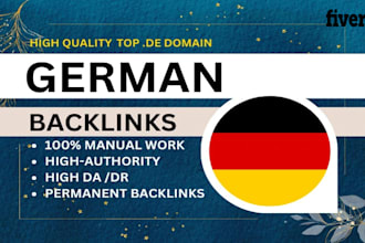 create german high authority dofollow SEO backlinks from quality sites