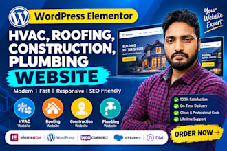 build an ai powered wordpress website for plumbing hvac roofing