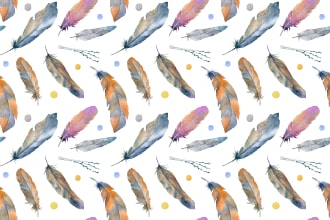watercolor seamless  patterns, digital paper in my style