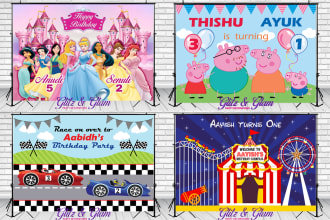 design backdrop banners for birthdays and other events