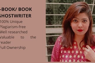 be your best book writer and ebook writer