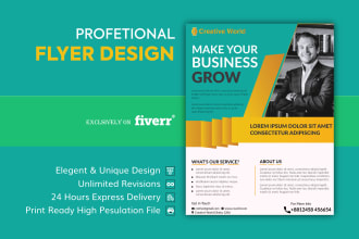 design business flyer, corporate flyer, and marketing material