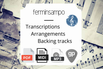 provide professional music transcription and arrangements