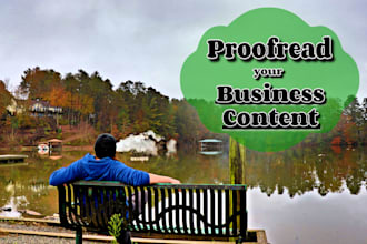 proofread your business content, website copy, marketing material, reports