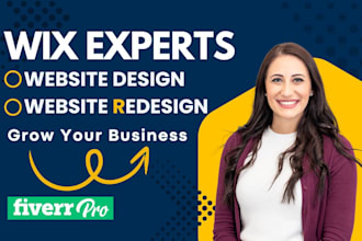 create wix website design, wix website redesign, wix ecommerce, wix landing page