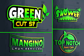 do grass trimming, lawn care, landscape logo
