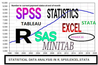 do statistical data analysis in spss, SAS, rstudio