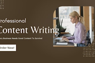 write genuine and best content for you